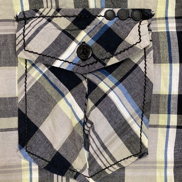 BKE athletic fit button up collared shirt men’s size XL long sleeve shirt Buckle - Picture 4 of 8